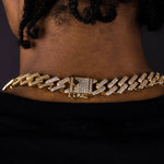 Load image into Gallery viewer, DUBSS - 18mm Iced Miami Cuban Chain