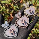 Load image into Gallery viewer, DUBSS - Custom Rotating Heart Photo Pendant