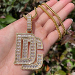 Load image into Gallery viewer, DUBSS - Baguette Cubic Zirconia Dream Chaser Pendant