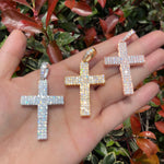 Load image into Gallery viewer, DUBSS - Iced Out Honor Cross Pendant
