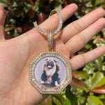 Load image into Gallery viewer, DUBSS - Custom Polygon Solid Photo Pendant