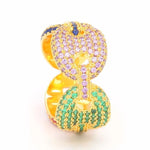 Load image into Gallery viewer, DUBSS - 10mm Colorful Cuban Ring