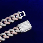 Load image into Gallery viewer, DUBSS - Iced Out Multicolor Cuban Chain