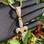 Load image into Gallery viewer, DUBSS - Iced Out The Fleur De Lys Pendant