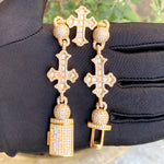 Load image into Gallery viewer, DUBSS - Iced Out Ball Infinity Cross Bracelet