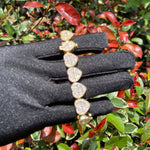 Load image into Gallery viewer, DUBSS - Iced Out Baguette Cute Heart Bracelet