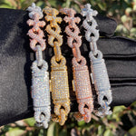 Load image into Gallery viewer, DUBSS - Iced Out Infinity Spike Cross Bracelet