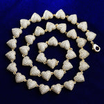 Load image into Gallery viewer, DUBSS - Iced Out Heart Solid Back Necklace