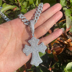 Load image into Gallery viewer, DUBSS - Iced Out Medieval Cross Pendant