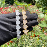 Load image into Gallery viewer, DUBSS - Iced Out Baguette Cute Heart Bracelet