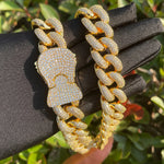 Load image into Gallery viewer, DUBSS - Iced Out Spring Clasp Cuban Chain