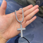 Load image into Gallery viewer, DUBSS - Iced Out Honor Cross Pendant