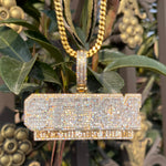 Load image into Gallery viewer, DUBSS - Iced Out Stack Till They Kill Me Pendant