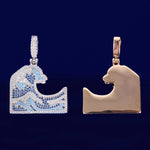 Load image into Gallery viewer, DUBSS - Iced Out Ocean Wave Pendant
