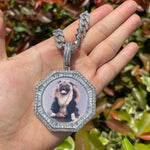 Load image into Gallery viewer, DUBSS - Custom Polygon Solid Photo Pendant