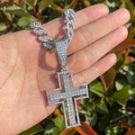 Load image into Gallery viewer, DUBSS - Iced Out Hollow Cross Pendant