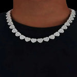 Load image into Gallery viewer, DUBSS - 12mm Iced Out Crushed Heart Chain