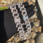 Load image into Gallery viewer, DUBSS - Iced Out Multicolor Cuban Chain