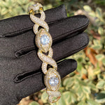 Load image into Gallery viewer, DUBSS - Iced Out Shape 8 Eye Cuban Bracelet