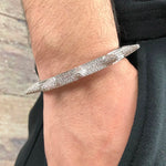 Load image into Gallery viewer, DUBSS - Iced Out Gold Bangle Spiked Bracelet