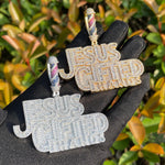 Load image into Gallery viewer, DUBSS - Iced Out Jesus Gifted Hands Pendant