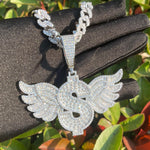Load image into Gallery viewer, DUBSS - Iced Dollar Wing Pendant