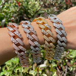 Load image into Gallery viewer, DUBSS - Iced Out Two Type Cuban Bracelet