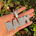 Load image into Gallery viewer, DUBSS - Custom Blue Outlined Letter Pendant