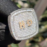 Load image into Gallery viewer, DUBSS - 3mm Custom Name Iced Out The Goat Ring