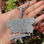 Load image into Gallery viewer, DUBSS - Iced Out Steppa Gun Pendant