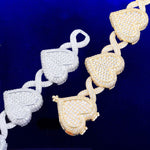 Load image into Gallery viewer, DUBSS - 20mm Iced Out Prong Infinity Heart Chain