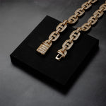 Load image into Gallery viewer, DUBSS - 14mm Sick Baguette Cuban Chain Necklace