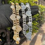 Load image into Gallery viewer, DUBSS - Iced Out Influx Heart Chain