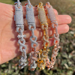 Load image into Gallery viewer, DUBSS - Iced Out Infinity Spike Cross Bracelet