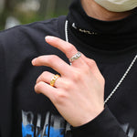 Load image into Gallery viewer, DUBSS - Iced Cuban Roll Ring