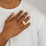 Load image into Gallery viewer, DUBSS - 10mm Iced Gold Owl Ring