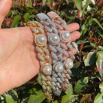 Load image into Gallery viewer, DUBSS - Iced Out Pearl Cuban Bracelet