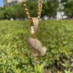 Load image into Gallery viewer, DUBSS - Iced Out Praying Hands Cross Pendant