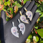 Load image into Gallery viewer, DUBSS - Custom Gold Heart Photo Pendant