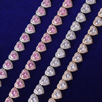 Load image into Gallery viewer, DUBSS - Clustered Heart Tennis Chain