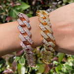 Load image into Gallery viewer, DUBSS - Iced Out Two Type Cuban Bracelet