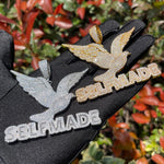 Load image into Gallery viewer, DUBSS - Iced Out Self Made Peace Dove Pendant