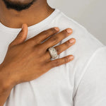 Load image into Gallery viewer, DUBSS - 10mm Iced Gold Owl Ring