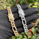 Load image into Gallery viewer, DUBSS - Iced Out Figaro Bracelet
