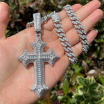 Load image into Gallery viewer, DUBSS - Iced Out Knight Cross Necklace