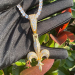 Load image into Gallery viewer, DUBSS - Iced Out The Fleur De Lys Pendant
