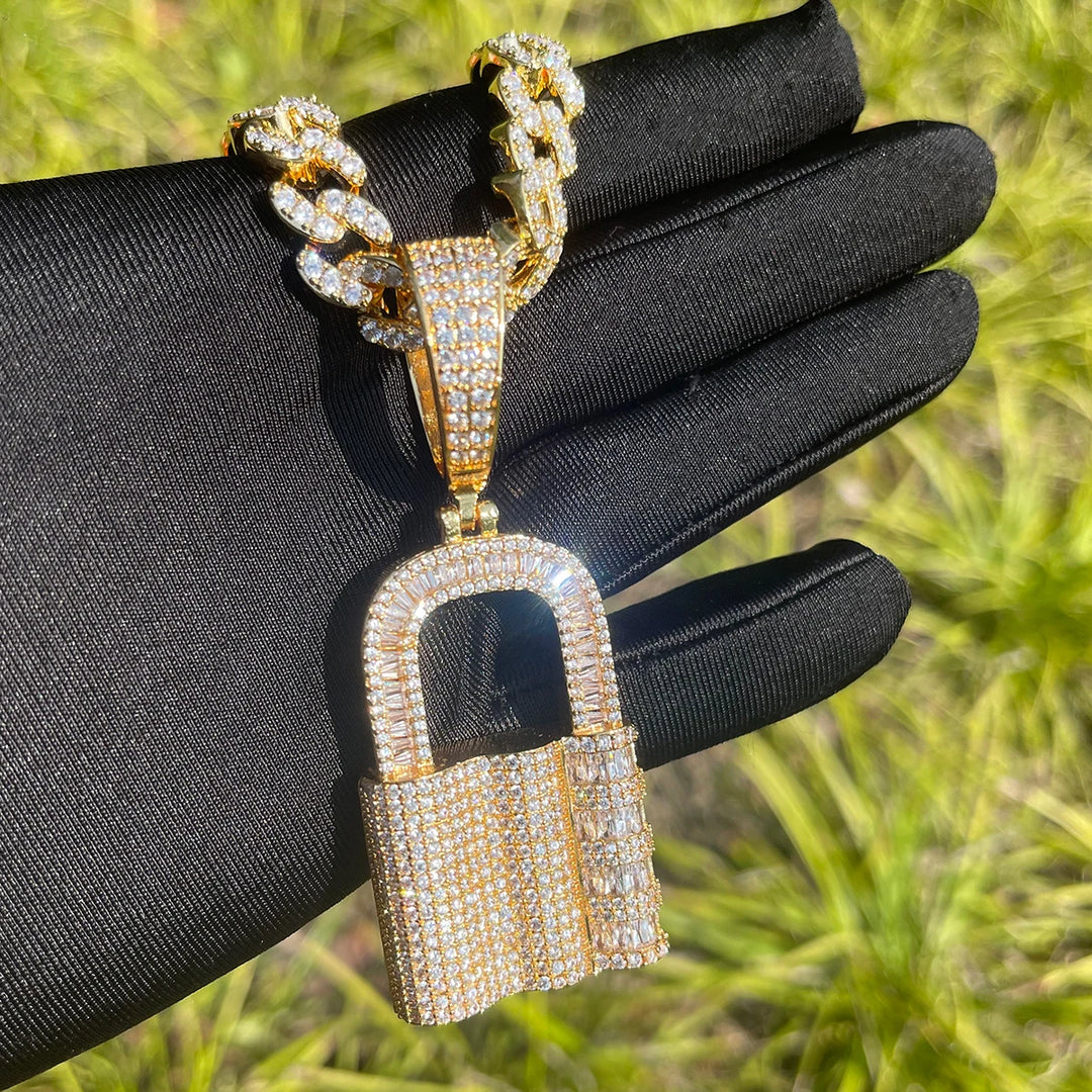 DUBSS - Iced Out Password Lock Pendant
