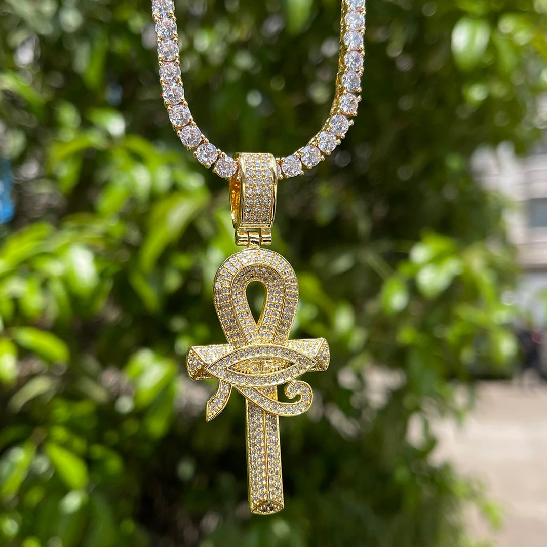 DUBSS - Eye of Horus Ankh Cross Pendant