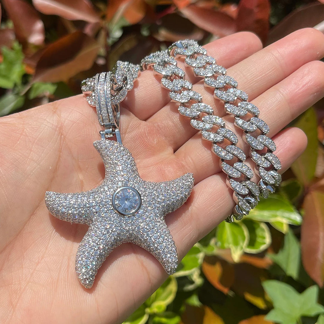 DUBSS - Iced Out Sea Star Pendant