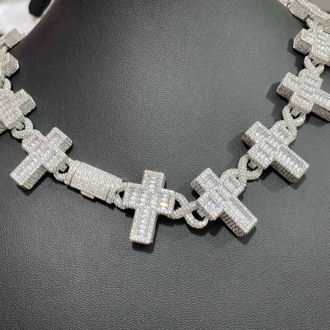 DUBSS - Iced Out Infinity Cross Chain